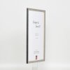 Telaio effetto legno massiccio profilo 25 grigio 40x50 cm vetro acrilico