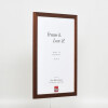Cornice in legno effetto profilo 2210 marrone scuro 40x50 cm vetro museo