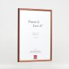 Effetto cornice in legno Profilo 23 rosso 40x50 cm Vetro Museo