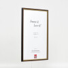 Cornice in legno effetto profilo 23 marrone noce 40x50 cm vetro museo