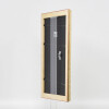 Cornice barocca effetto legno profilo 37 argento antico 40x50 cm vetro museo