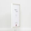 Telaio effetto legno profilo 2070 vetro museo 40x50 cm bianco