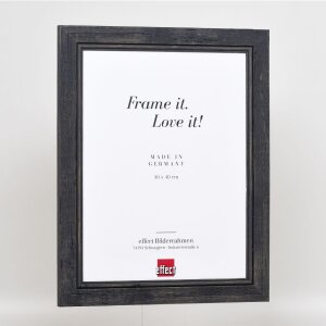 Cornice in legno massello effetto 2240 nero 40x50 cm vetro museo