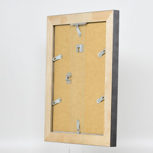 Effetto cornice in legno massiccio profilo 28 oro 40x50 cm vetro museale