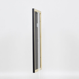 Telaio effetto legno profilo 2210 nero 40x60 cm vetro acrilico