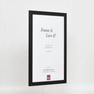 Telaio effetto legno profilo 2210 nero 40x60 cm vetro acrilico