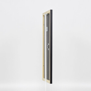 Telaio effetto legno profilo 2210 nero 40x60 cm vetro acrilico