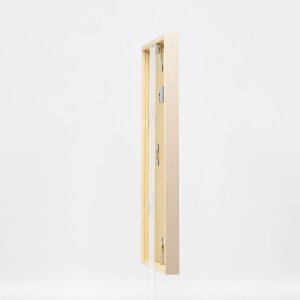 Telaio in legno effetto profilo 35 marrone chiaro 40x60 cm vetro antiriflesso