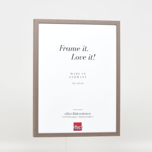 Telaio effetto legno profilo 35 marrone 40x60 cm vetro antiriflesso