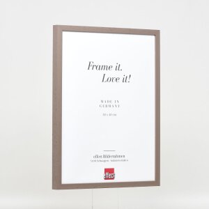 Telaio effetto legno profilo 35 marrone 40x60 cm vetro antiriflesso