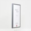 Telaio effetto legno profilo 35 antracite 40x60 cm vetro antiriflesso