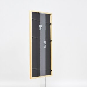 Effetto cornice in legno massiccio profilo 20 oro 40x60 cm vetro acrilico