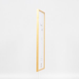 Effetto cornice in legno massiccio profilo 20 oro 40x60 cm vetro acrilico