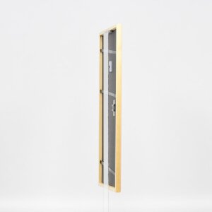 Effetto cornice in legno massiccio profilo 20 oro 40x60 cm vetro acrilico