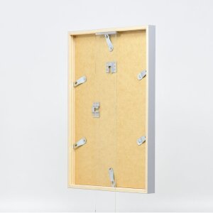 Telaio effetto legno profilo 35 grigio chiaro 40x60 cm vetro acrilico