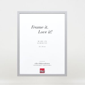 Telaio effetto legno profilo 35 grigio chiaro 40x60 cm vetro acrilico