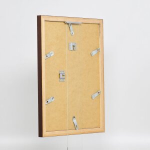Struttura in legno effetto Top N palissandro 40x60 cm vetro acrilico
