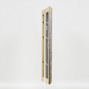 Telaio effetto legno profilo 94 argento 40x60 cm vetro acrilico