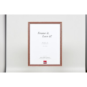 Cornice in legno effetto profilo 38 marrone 40x60 cm vetro museale