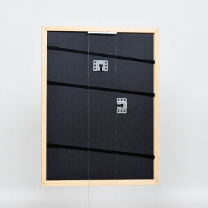 Effetto cornice in legno Profilo 32 marrone chiaro 40x60 cm Vetro Museo