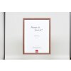 Telaio effetto legno profilo 38 marrone 42x59,4 cm vetro antiriflesso