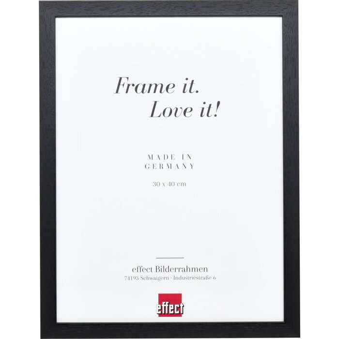 Telaio effetto legno profilo 2210 nero 42x59,4 cm vetro antiriflesso
