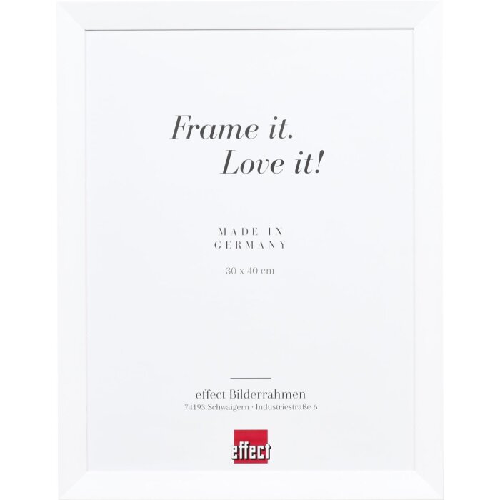 Effetto Telaio in legno Top N bianco 42x59,4 cm Vetro normale
