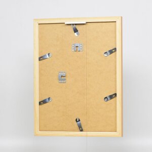 Struttura in legno effetto Top N betulla 42x59,4 cm vetro antiriflesso