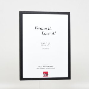 Telaio effetto legno profilo 35 nero 42x59,4 cm vetro acrilico