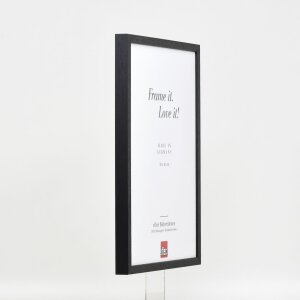 Telaio effetto legno profilo 35 nero 42x59,4 cm vetro acrilico