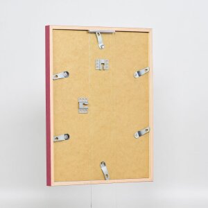 Telaio effetto legno profilo 35 rosso 42x59,4 cm vetro normale + distanziatore