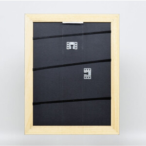 Struttura in legno massiccio effetto Profilo 30 nero 42x59,4 cm vetro antiriflesso