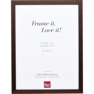 Telaio in legno effetto profilo 33 wengé 42x59,4...
