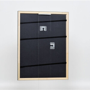 Telaio effetto legno profilo 2070 vetro antiriflesso 42x59,4 cm argento