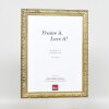 Cornice in legno effetto profilo 94 oro 42x59,4 cm vetro acrilico