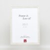 Telaio effetto legno profilo 2070 vetro acrilico 42x59,4 cm bianco