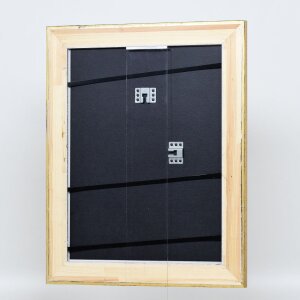 Cornice in legno effetto profilo 95 oro 42x59,4 cm vetro normale
