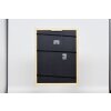 Cornice in legno effetto profilo 38 marrone 42x59,4 cm vetro museale