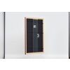 Cornice in legno effetto profilo 38 marrone 42x59,4 cm vetro museale