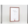 Cornice in legno effetto profilo 38 marrone 42x59,4 cm vetro museale