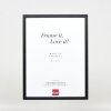 Cornice in legno effetto profilo 35 nero 42x59,4 cm vetro museale