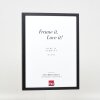 Cornice in legno effetto profilo 35 nero 42x59,4 cm vetro museale