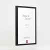 Cornice in legno effetto profilo 35 nero 42x59,4 cm vetro museale
