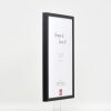 Cornice in legno effetto profilo 35 nero 42x59,4 cm vetro museale