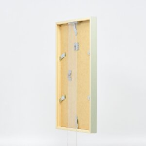 Cornice in legno effetto profilo 35 verde 42x59,4 cm vetro museale