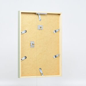 Cornice in legno effetto profilo 35 verde 42x59,4 cm vetro museale