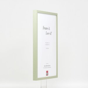 Cornice in legno effetto profilo 35 verde 42x59,4 cm vetro museale