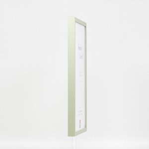 Cornice in legno effetto profilo 35 verde 42x59,4 cm vetro museale