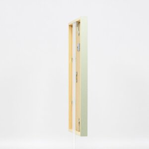 Cornice in legno effetto profilo 35 verde 42x59,4 cm vetro museale