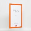 Cornice in legno effetto profilo 89 salmone 42x59,4 cm vetro museale